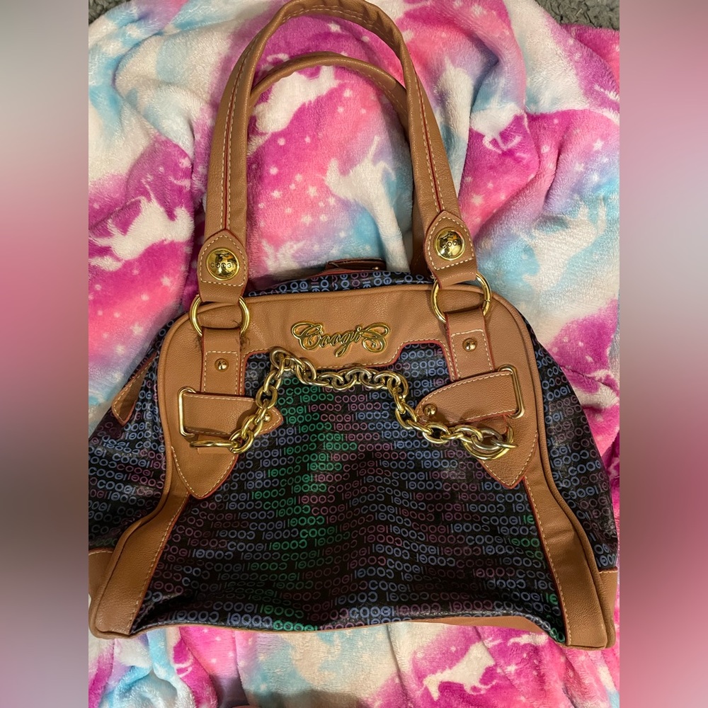 Coogi Purse Multi-color Faux Leather
